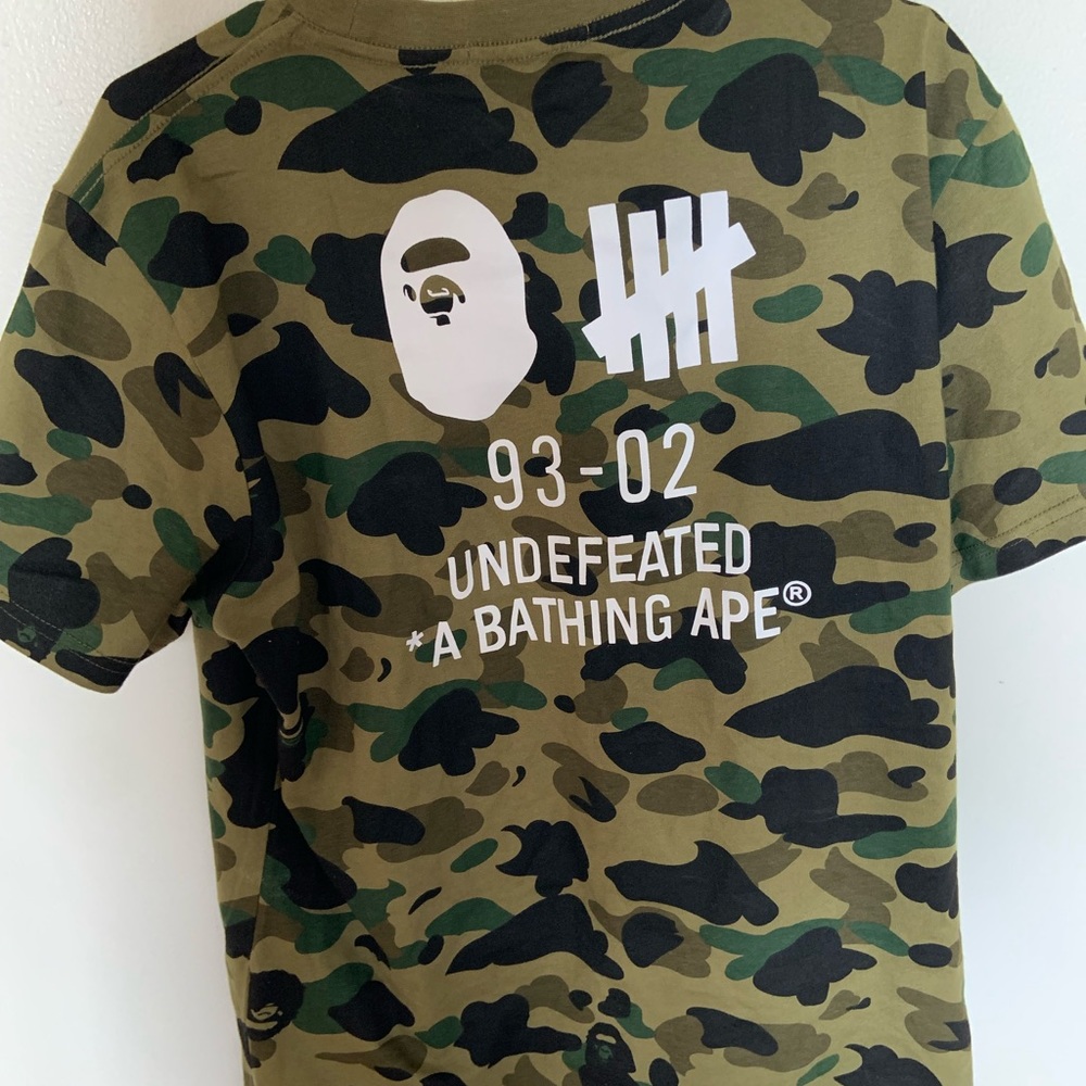 A Bathing Ape x Undefeated Camo T-Shirt BAPE 93-02